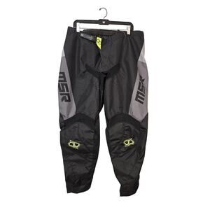 New MSR Pants Men 42 Black Flo Green Axxis Proto Pant Moto Biker Outdoors Active
